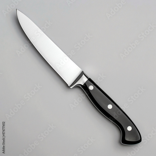 Sharp and Sleek Knife Isolated on White Background. knife