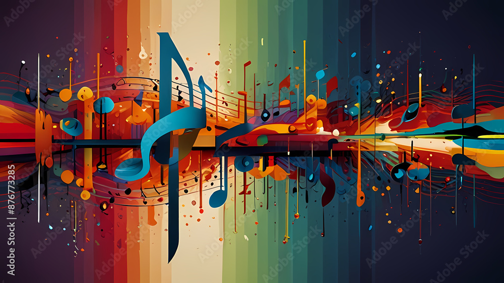 Obraz premium Abstract illustration called Chromatic Symphony
