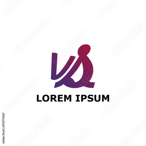 business logo design people with purple and blue logos