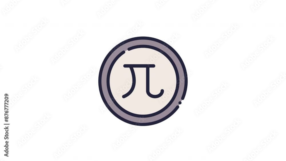 Pi animated icon with alpha channel. Perfect for project and Explainer Video Pi animated icon with alpha channel. Perfect for project and Explainer Video