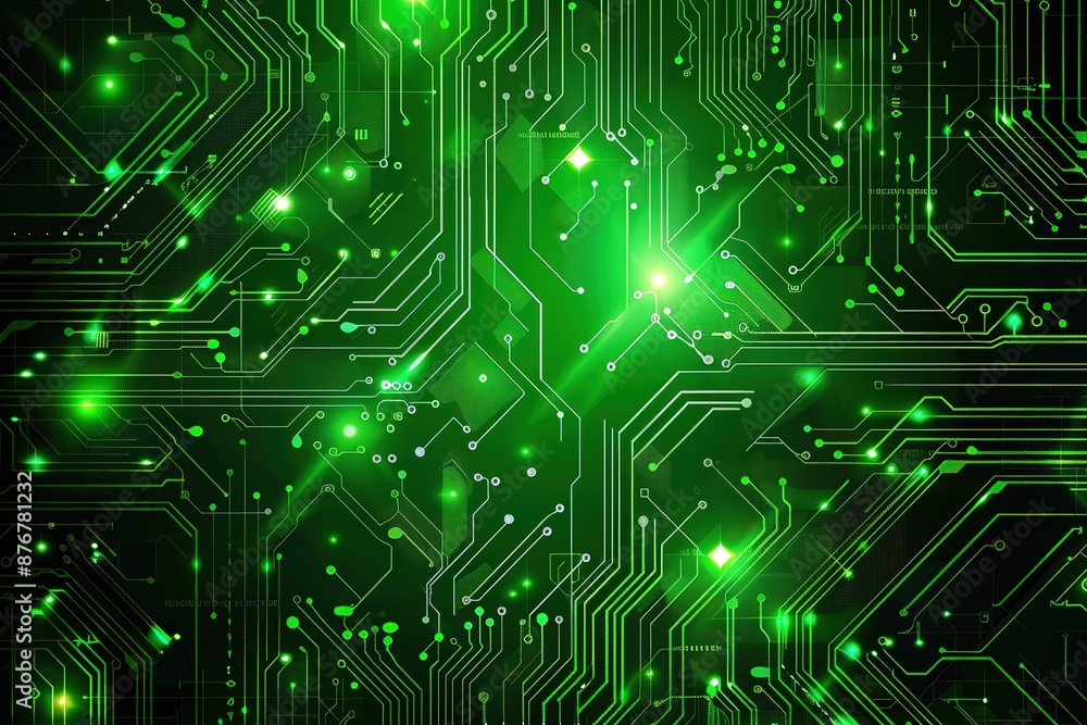 Obraz premium cyber circuit future technology concept background