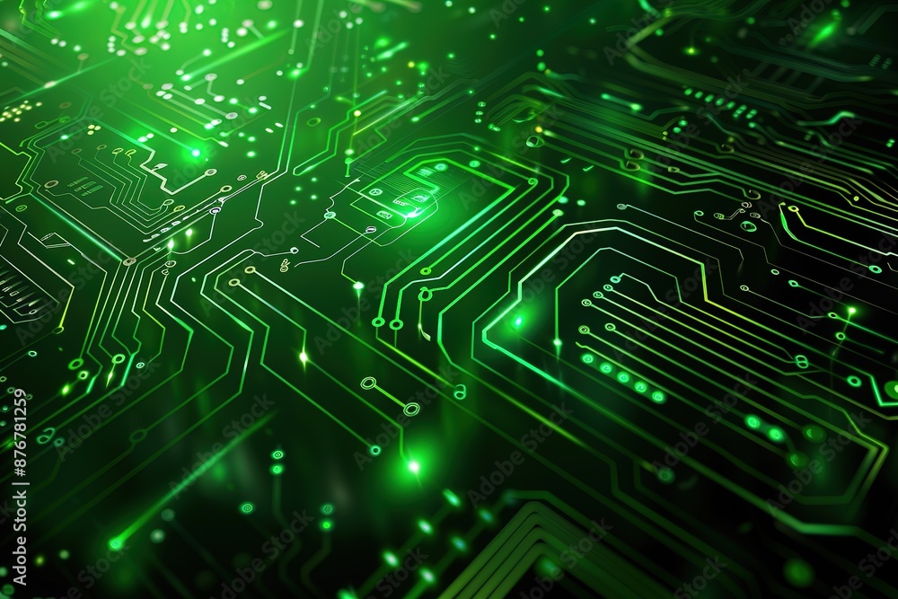 Obraz premium cyber circuit future technology concept background