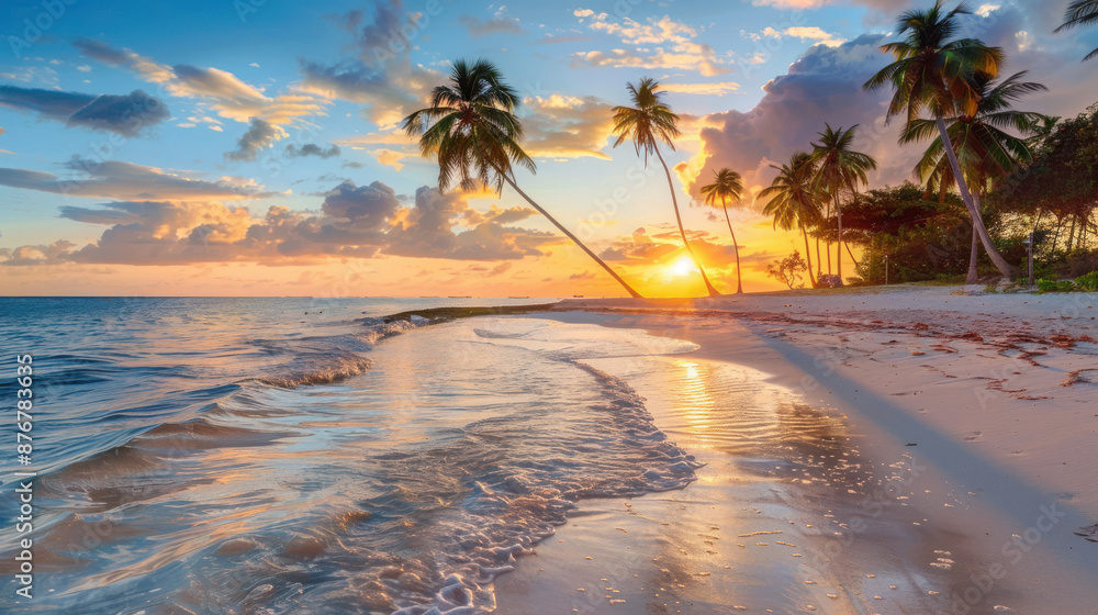 Fototapeta premium sunset on the beach