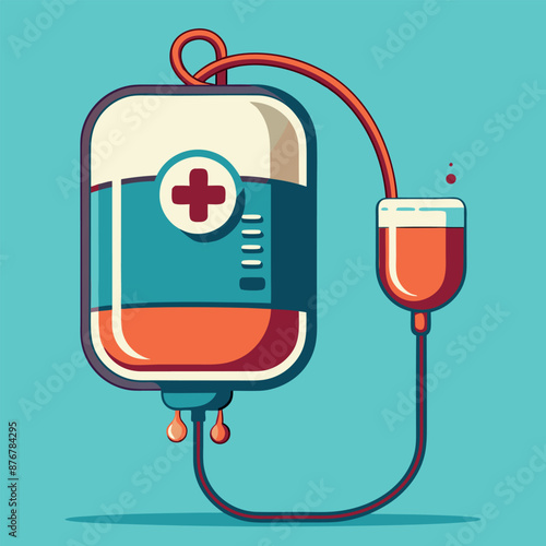 a blood bag with a lifeline attached