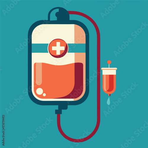 a blood bag with a lifeline attached