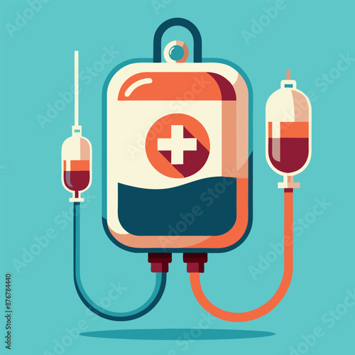 a blood bag with a lifeline attached