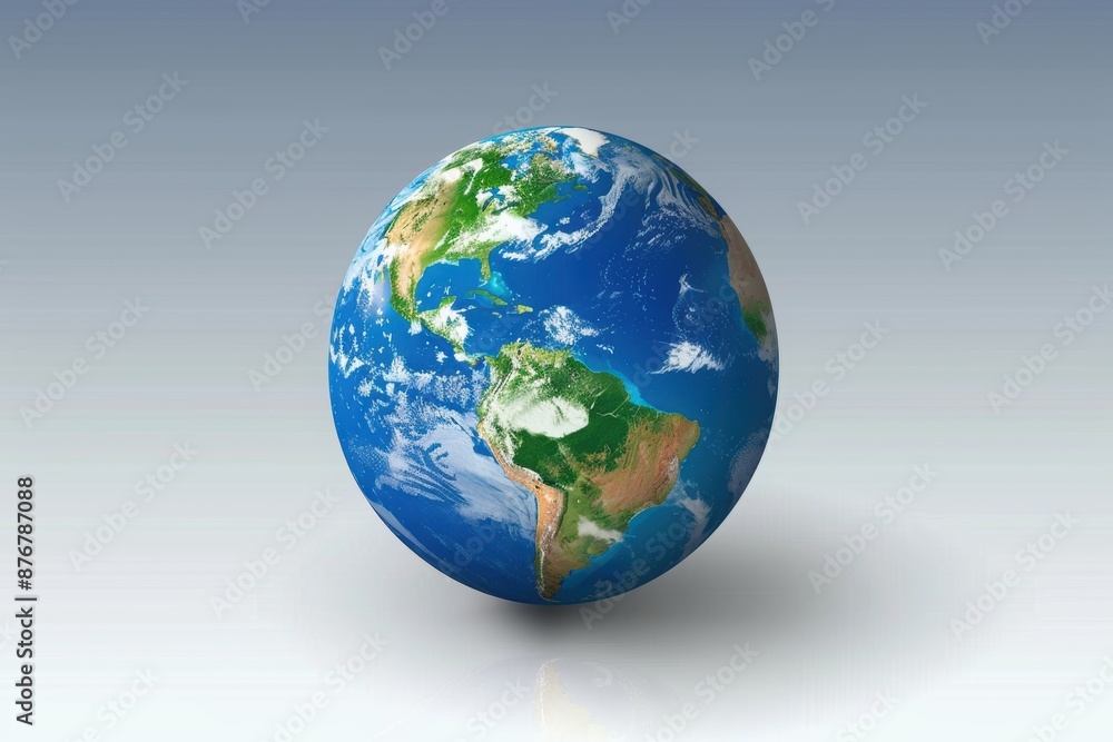 A detailed vector of a world globe A detailed vector of a world globe