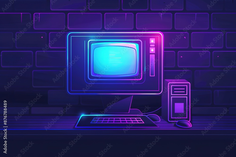 Television neon icon, illustration for design. Household appliances concept. Glowing TV sign. Television neon icon, illustration for design. Household appliances concept. Glowing TV sign.