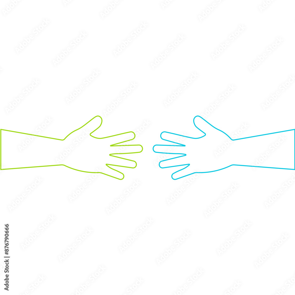 Friendship Day Hands Line Friendship Day Hands Line