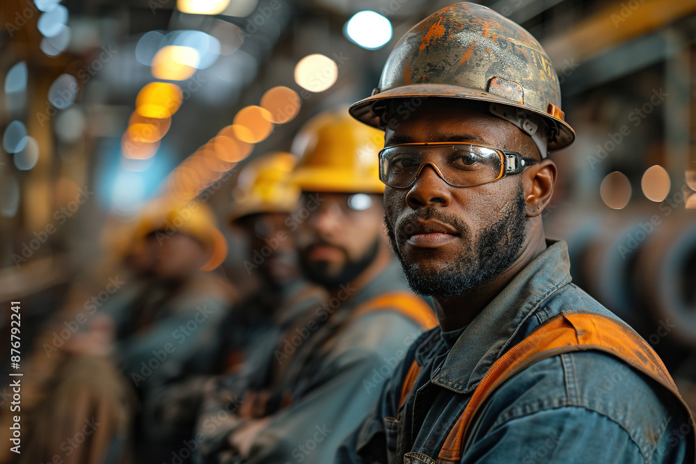 a group of manufacturing employees a group of manufacturing employees