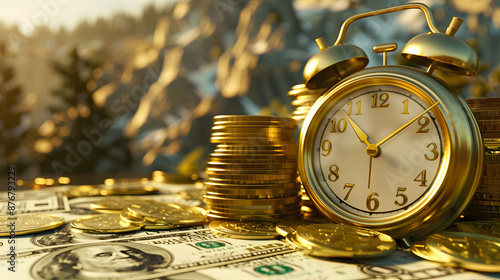 Time is money,時は金なり。お金と時計