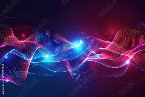 Wallpaper Mural Wave line flowing rainbow color Torontodigital.ca