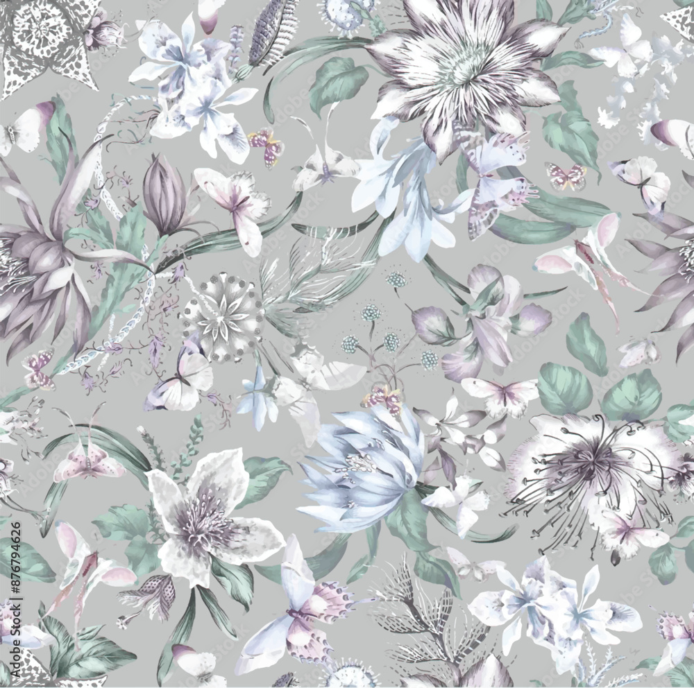 seamless pattern with flowers seamless pattern with flowers