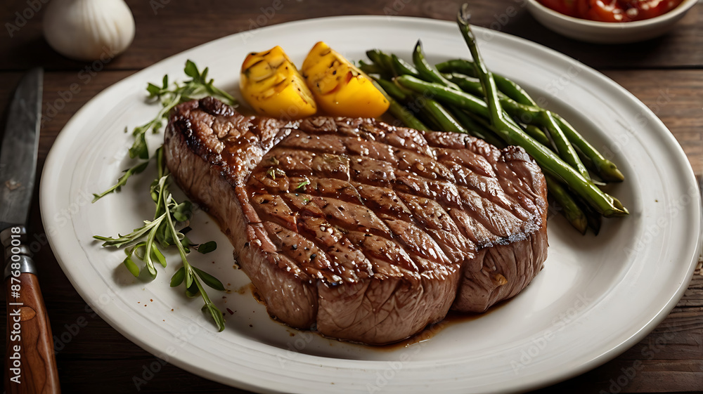 grilled steak with vegetables grilled steak with vegetables