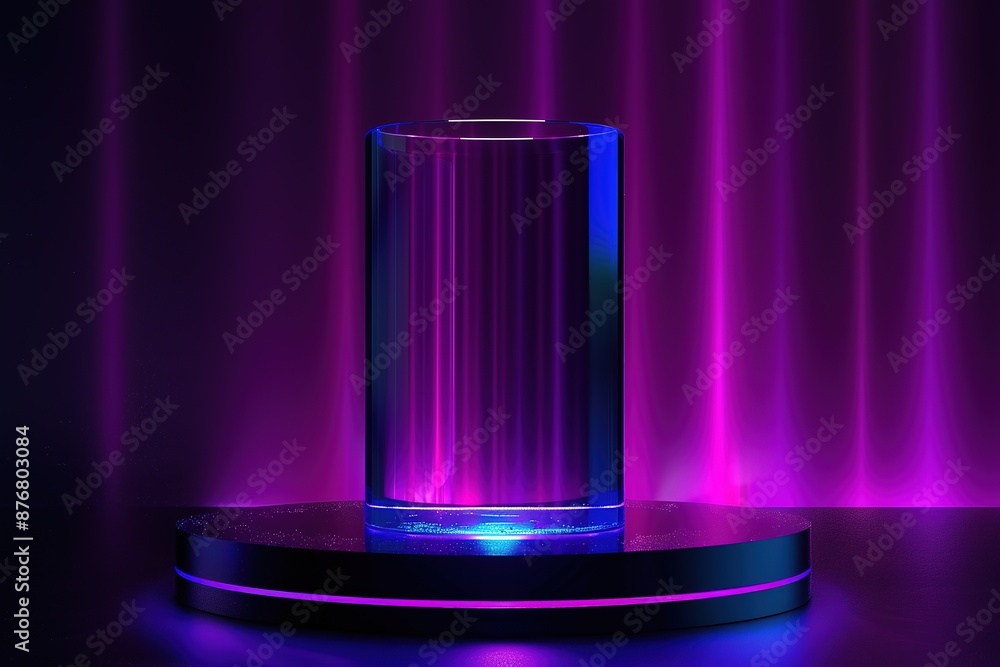 Neon Sci-fi Midnight Sale Product Display Background Neon Sci-fi Midnight Sale Product Display Background