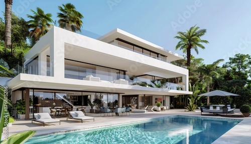 Wallpaper Mural Luxurious Private Mansion, Celebrity Home with Pool,  Real Estate Investment Torontodigital.ca