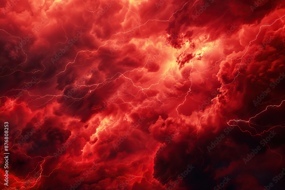 Generative ai on theme of scary bright electric lightning bolt with branches in the night dark sky Generative ai on theme of scary bright electric lightning bolt with branches in the night dark sky