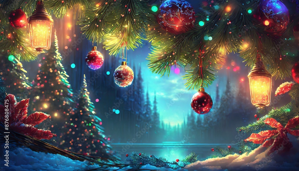 christmas tree and lights christmas tree and lights