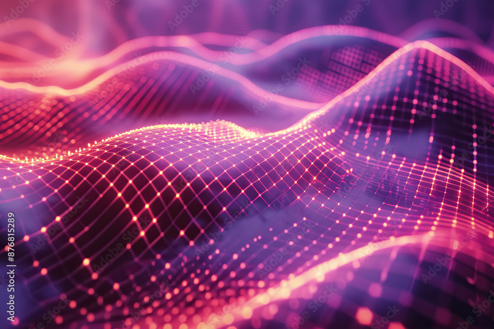 Beautiful texture surface neon wave, design natural abstract background