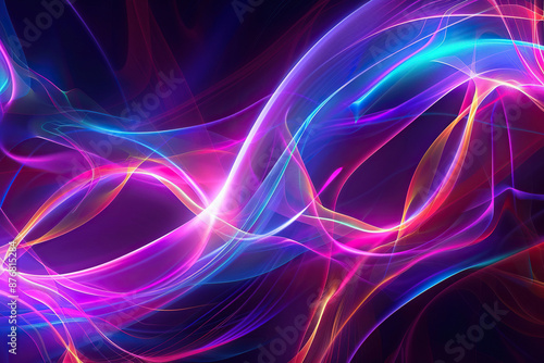 Beautiful texture surface neon wave, design natural abstract background