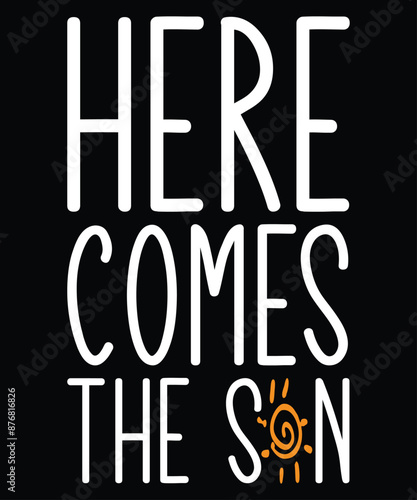 Here Come The Sun Shirt Women Summer Sunshine Print Beach Tops Vintage Vacation Short Sleeve T Shirt, Summer Vacation, Summer Shirt Design, Beach Vacation Template, Shirt Print Template

