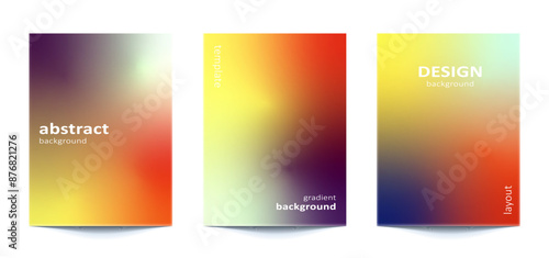 set template Abstract Blurred Colorful Background For banner, flyer, covers, wallpapers, brands, social media and other mobile projects