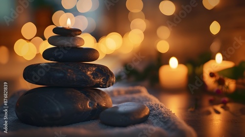 Heated Stone Massage Setup ...