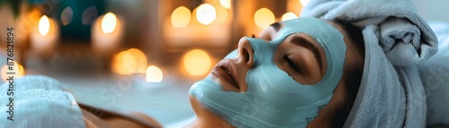 Relaxing Facial Mask Applic...