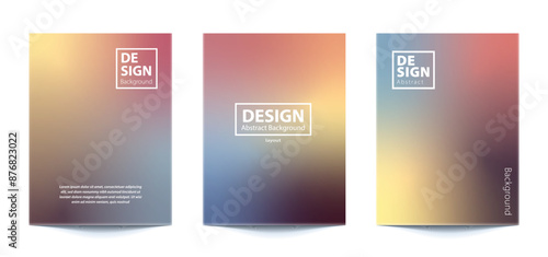 set template Abstract Blurred Colorful Background For banner, flyer, covers, wallpapers, brands, social media and other mobile projects