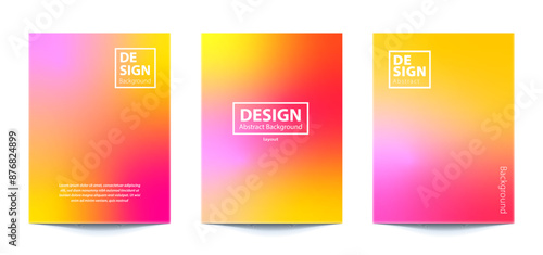 set template Abstract Blurred Colorful Background For banner, flyer, covers, wallpapers, brands, social media and other mobile projects