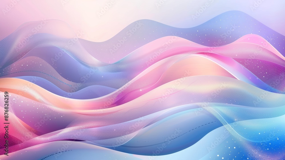 Obraz premium Abstract soft wave background vector illustration.