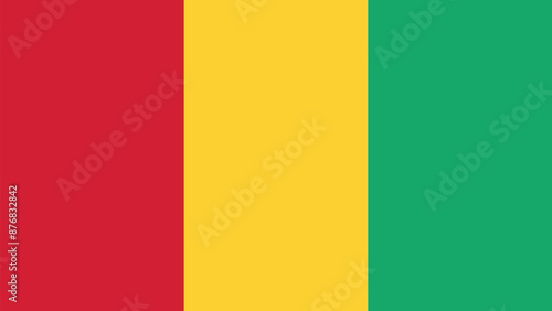 Official vector flag of Guinea. Illustration eps10. Free Download Official vector flag of Guinea. Illustration eps10. - GFXLoad
