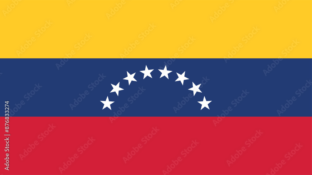Official vector flag of Venezuela. Illustration eps10. Official vector flag of Venezuela. Illustration eps10.