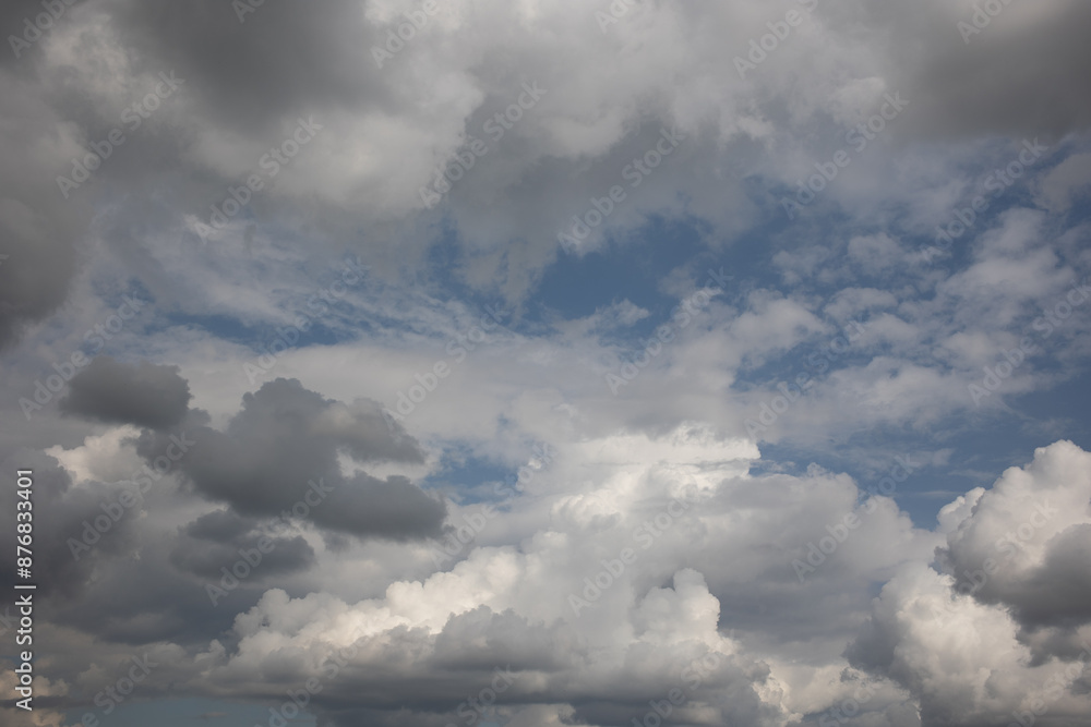 Blue sky. Beautiful Cumulus clouds flying across the sky, Blue sky. Beautiful Cumulus clouds flying across the sky,