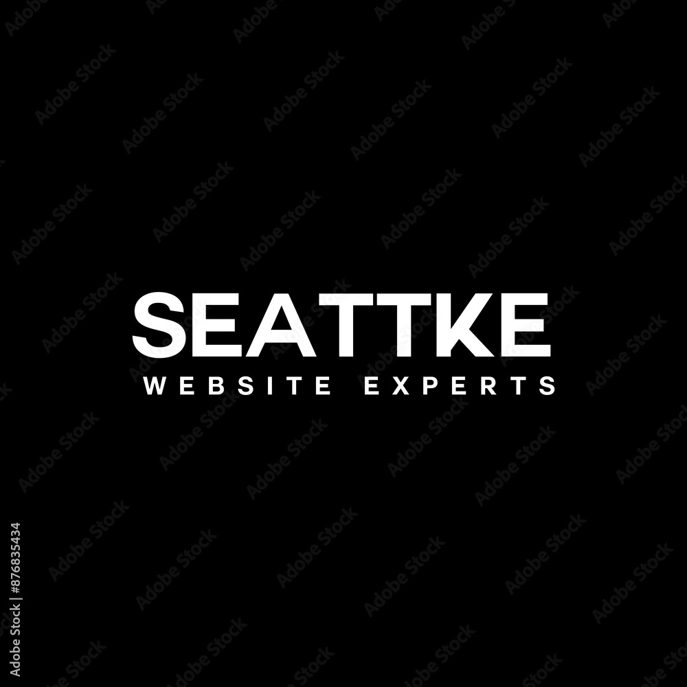 seattke text logo design seattke text logo design