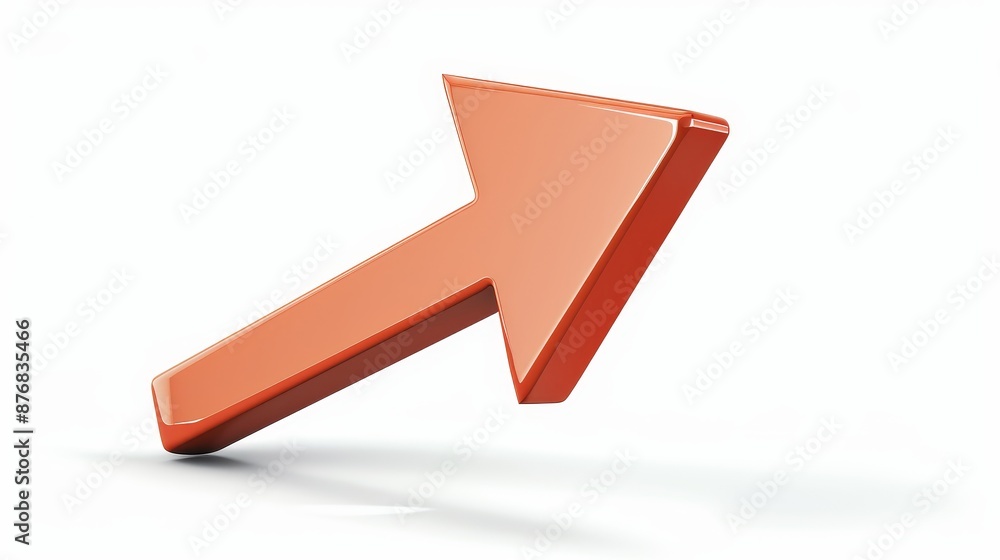 3D cursor arrow icon isolated on white background. Vector illustration. 3D cursor arrow icon isolated on white background. Vector illustration.