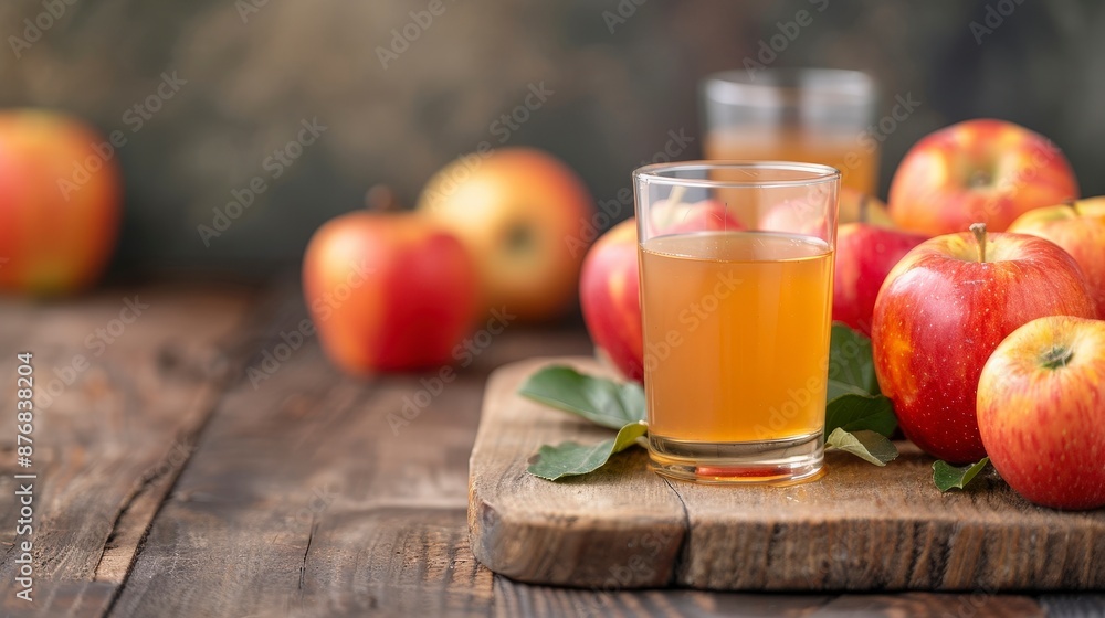 Fresh Apple Juice with Apples. Fresh Apple Juice with Apples.
