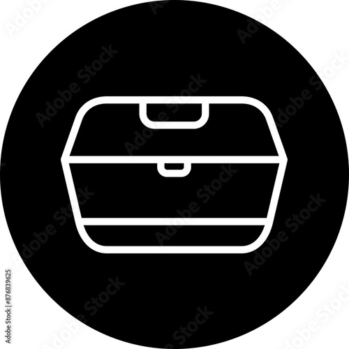 Free Download Takeout containers Vector Line White Circle Black - GFXLoad