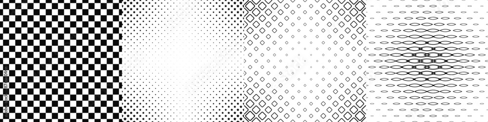 Black and white pattern collection Black and white pattern collection