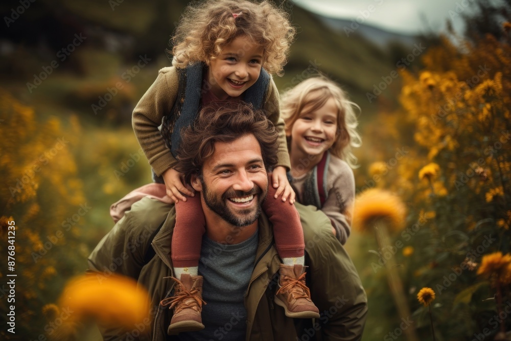 Happy parents laughing outdoors portrait. Happy parents laughing outdoors portrait.
