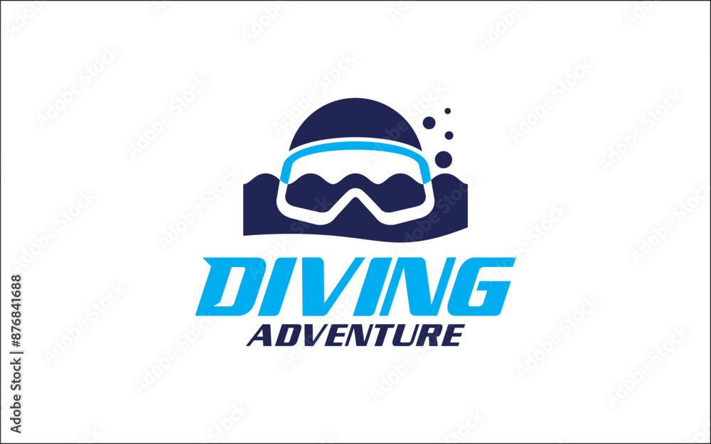 Fototapeta premium Illustration graphic vector of scuba diving logo design template
