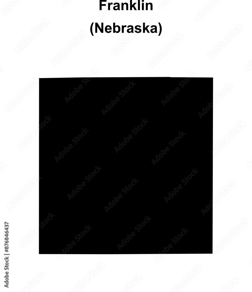 Franklin County (Nebraska) blank outline map Franklin County (Nebraska) blank outline map