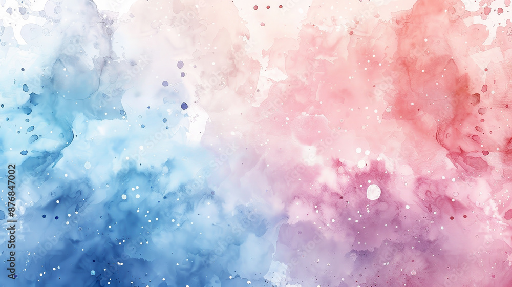 Obraz premium A watercolor painting of a sky with blue and pink colors