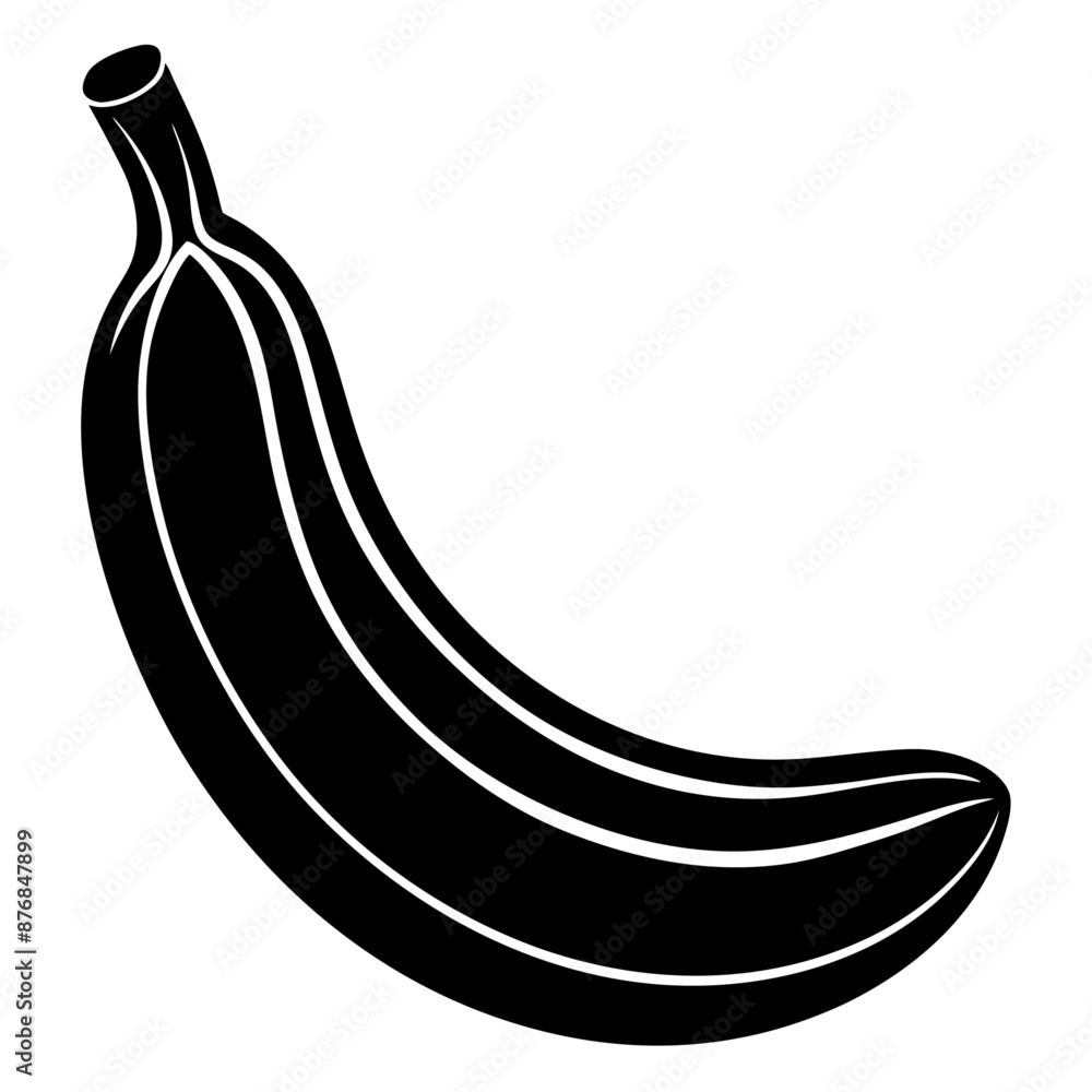 banana black silhouette art illustration banana black silhouette art illustration