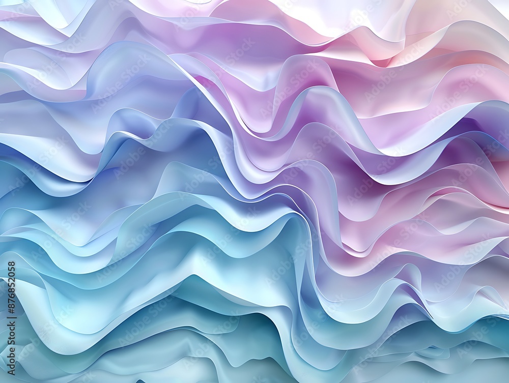 Modern abstract expressionism in 3D waves, pastel shades with texture and depth, close-up high-resolution design. Modern abstract expressionism in 3D waves, pastel shades with texture and depth, close-up high-resolution design.