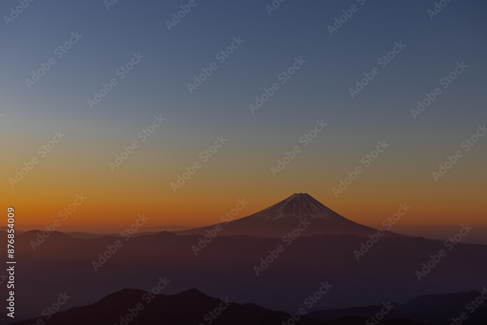 金峰山より朝焼けの富士山 金峰山より朝焼けの富士山