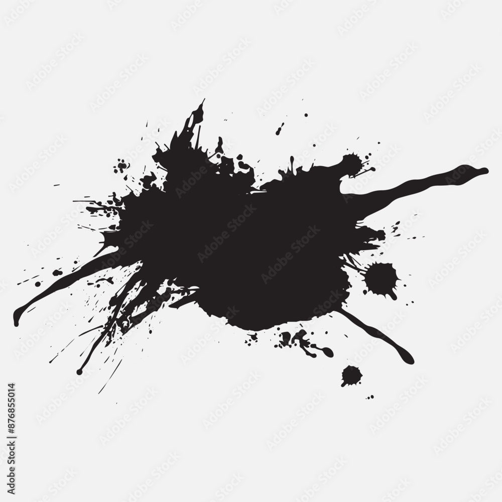 ink blot black, transparent background, generated AI ink blot black, transparent background, generated AI
