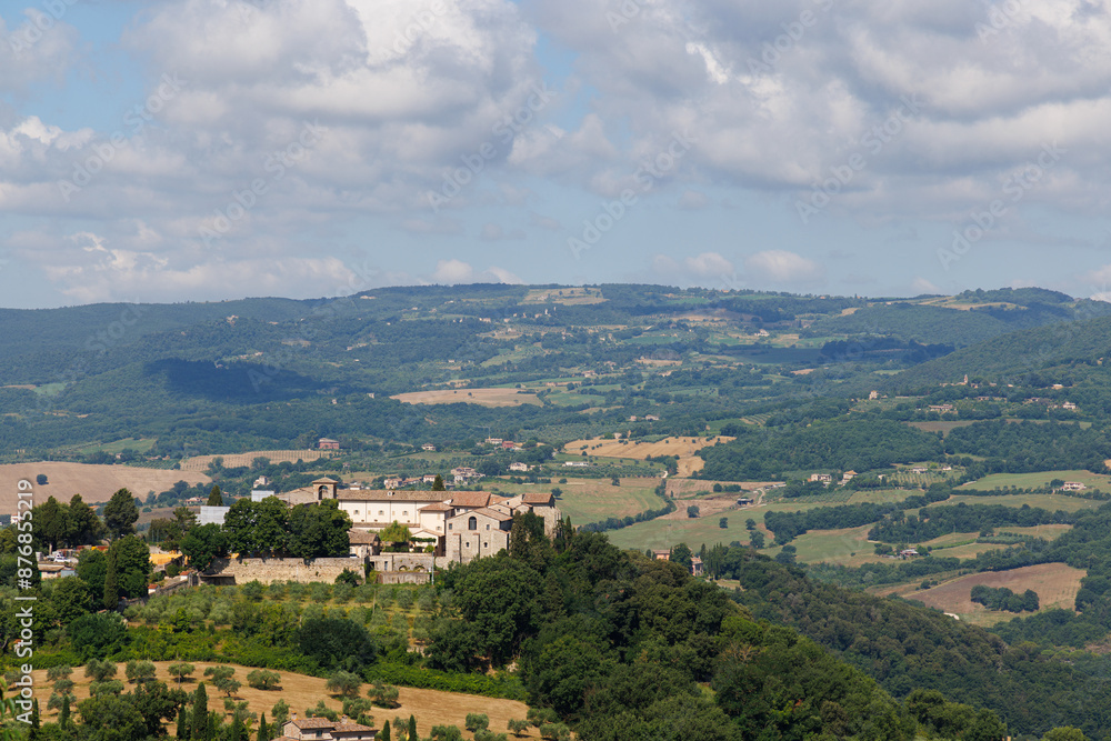 View of countryside near Todi - Umbria - Italy View of countryside near Todi - Umbria - Italy