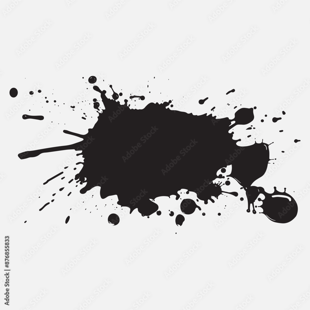 ink blot black, transparent background, generated AI ink blot black, transparent background, generated AI