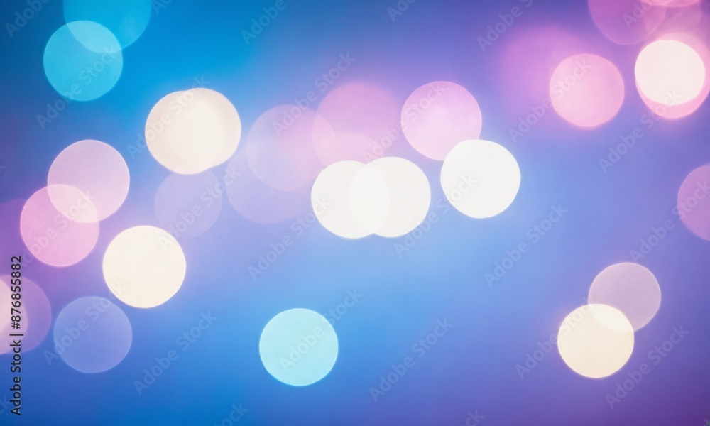 Abstract bokeh background with pink, blue, and white lights Abstract bokeh background with pink, blue, and white lights